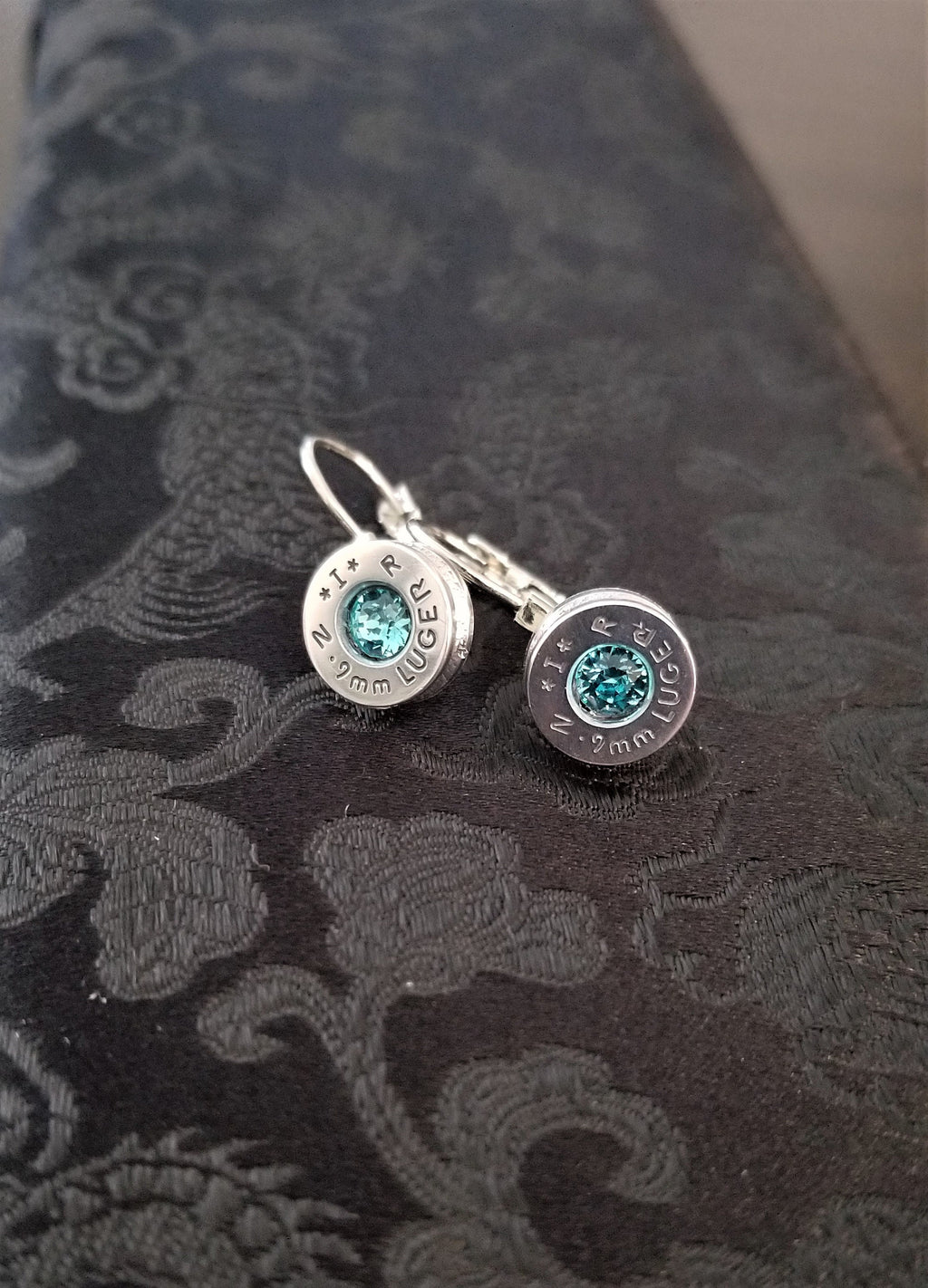 Aquamarine 9mm Bullet French Clip Earrings __etsy:1971497885