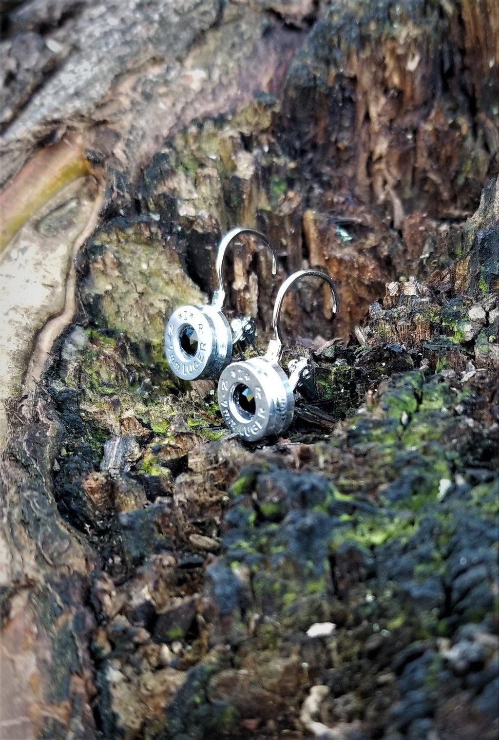 Black Onyx 9mm Bullet French Clip Earrings __etsy:1923978398