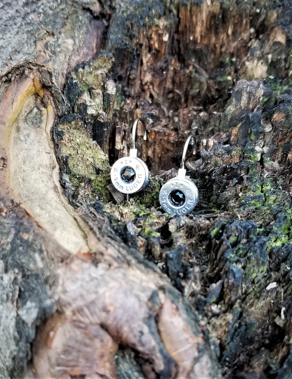 Black Onyx 9mm Bullet French Clip Earrings __etsy:1971521969