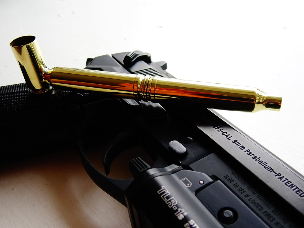 Brass pipe bullet