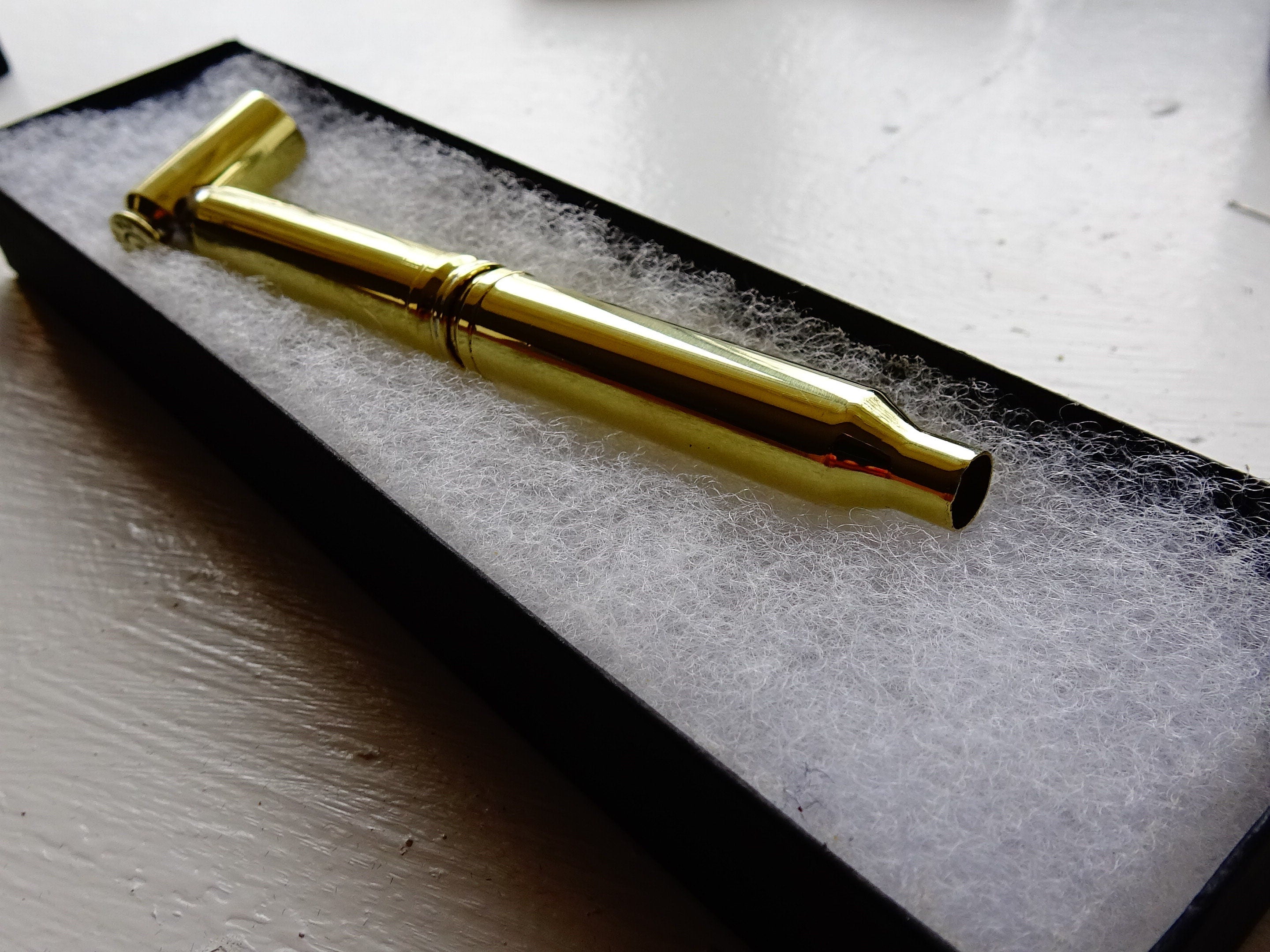 Brass pipe bullet