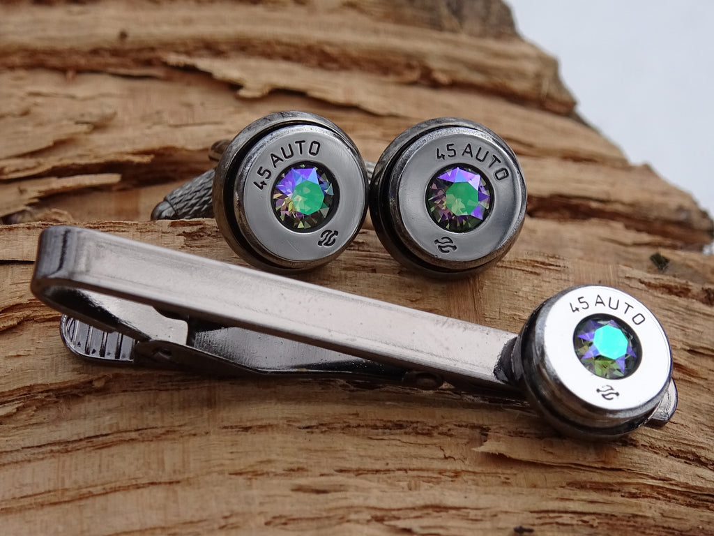 Bullet cufflinks high polished alexandrite __etsy:2773640686