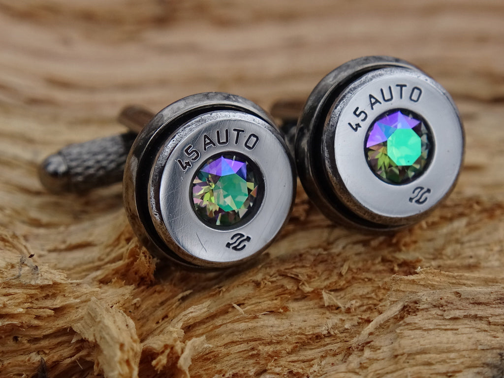 Bullet cufflinks high polished alexandrite __etsy:2773641764
