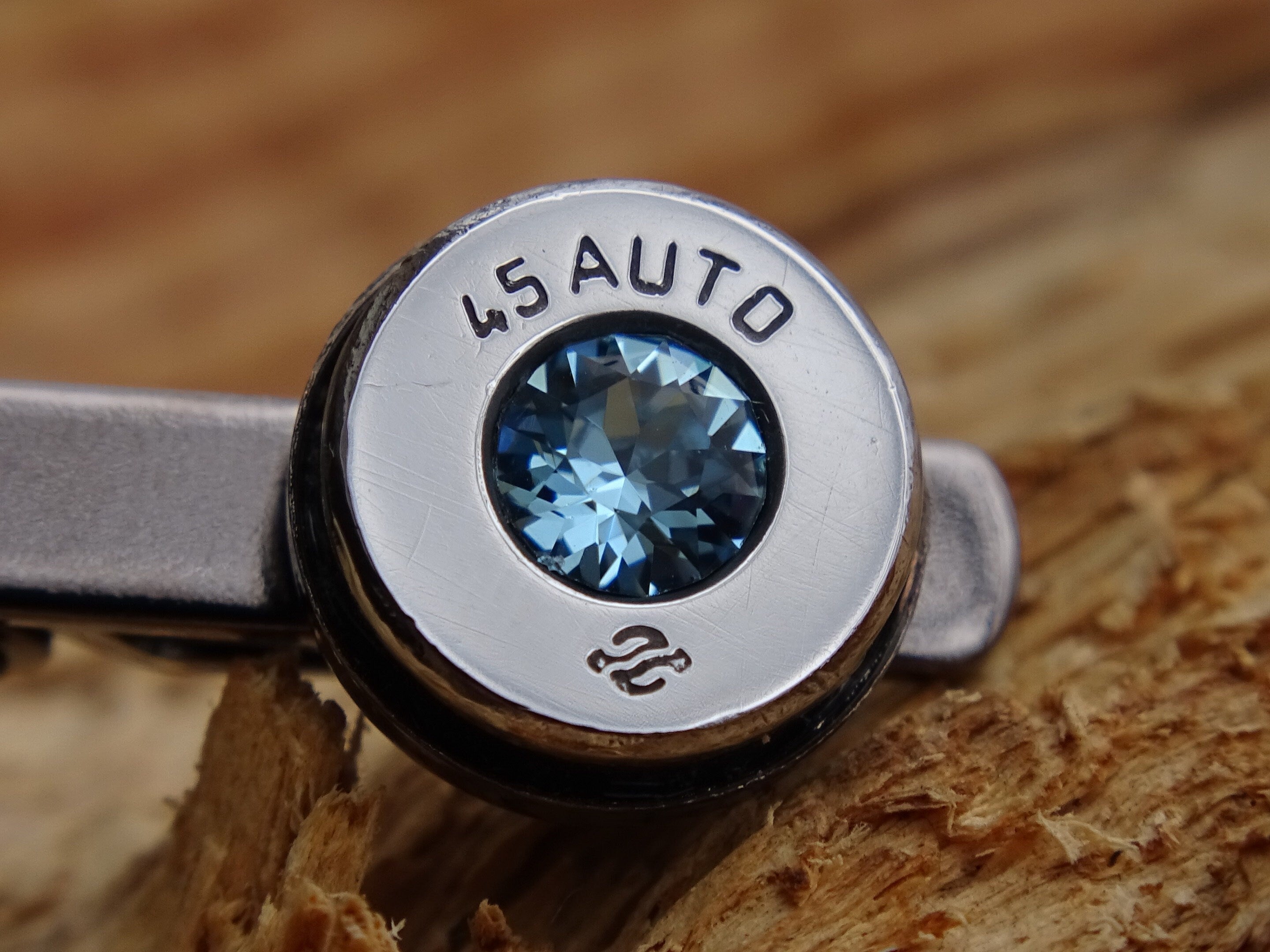 Bullet cufflinks high polished aqua marine __etsy:2821604577