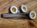 Bullet cufflinks high polished citrine __etsy:2774012872