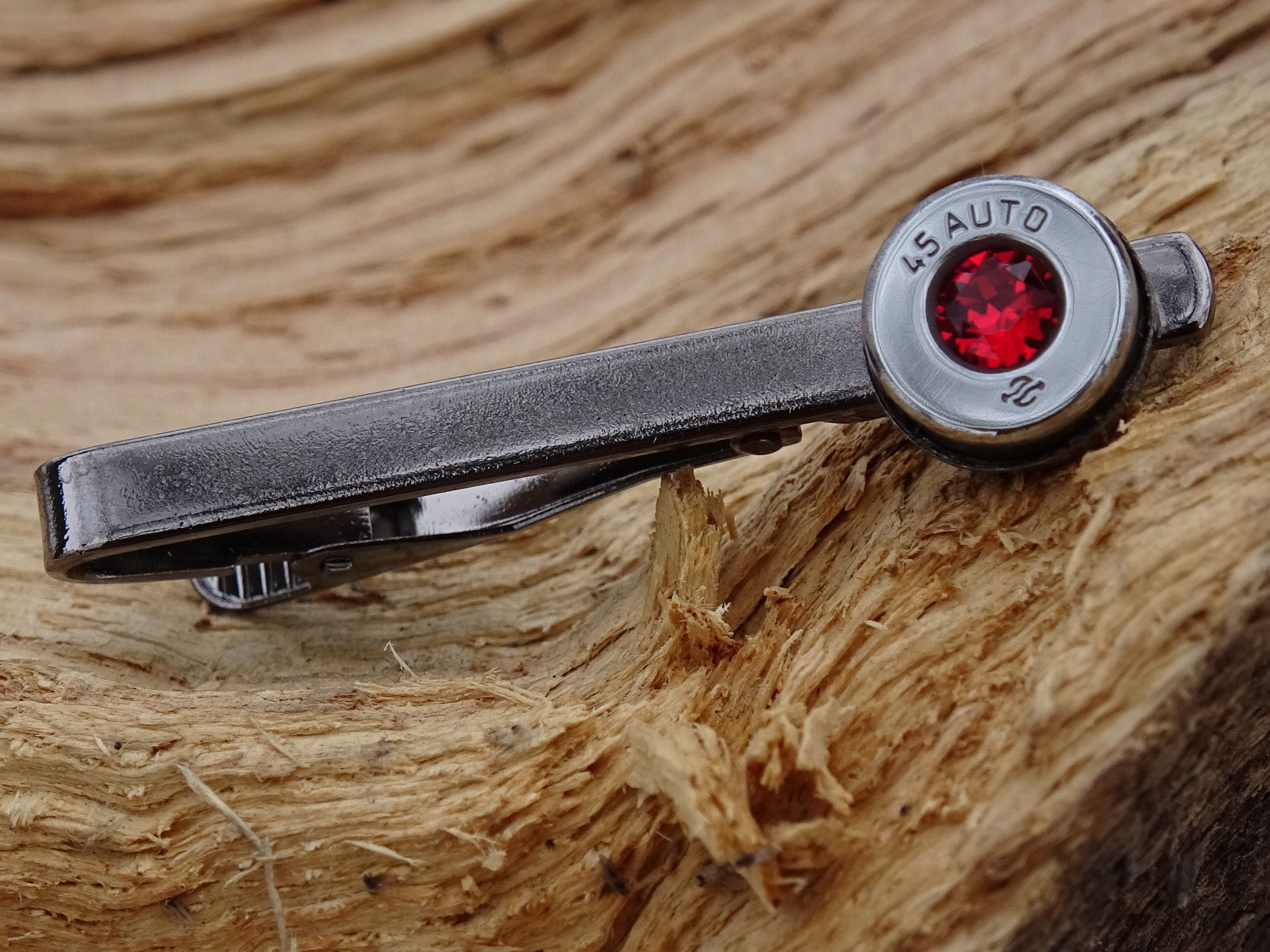 Bullet cufflinks high polished garnet __etsy:2821473833