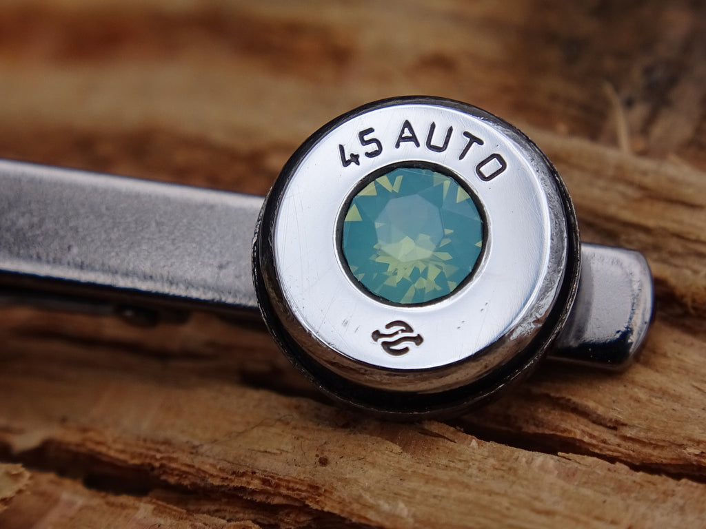Bullet cufflinks high polished green opal __etsy:2821671757