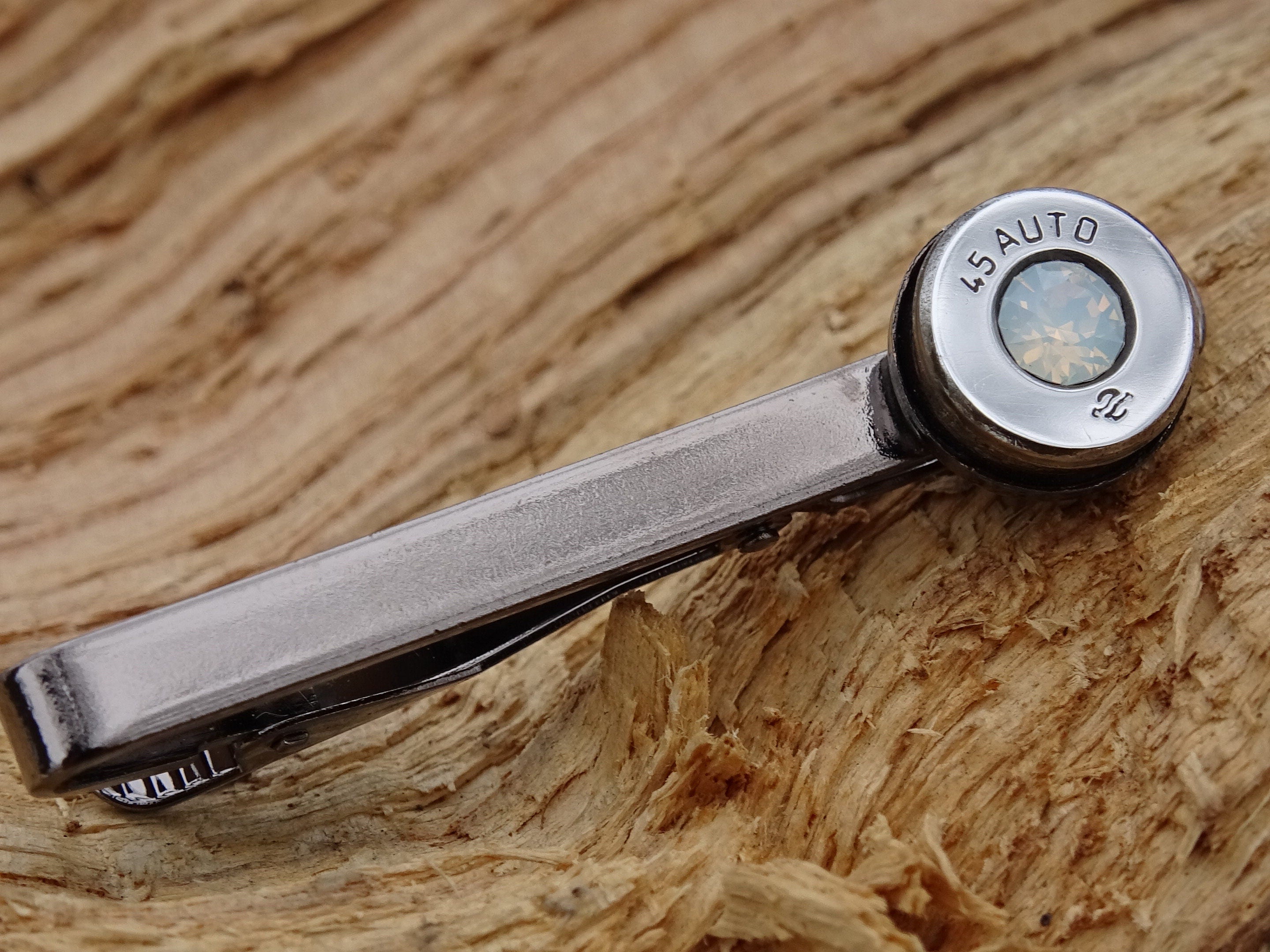 Bullet cufflinks high polished opal __etsy:2821482159