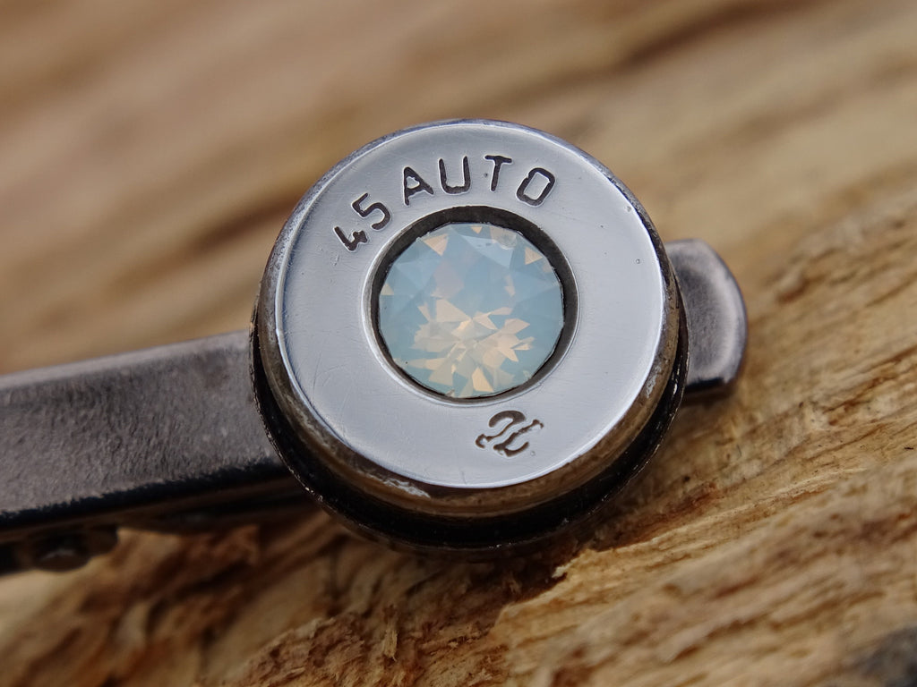 Bullet cufflinks high polished opal __etsy:2773800150