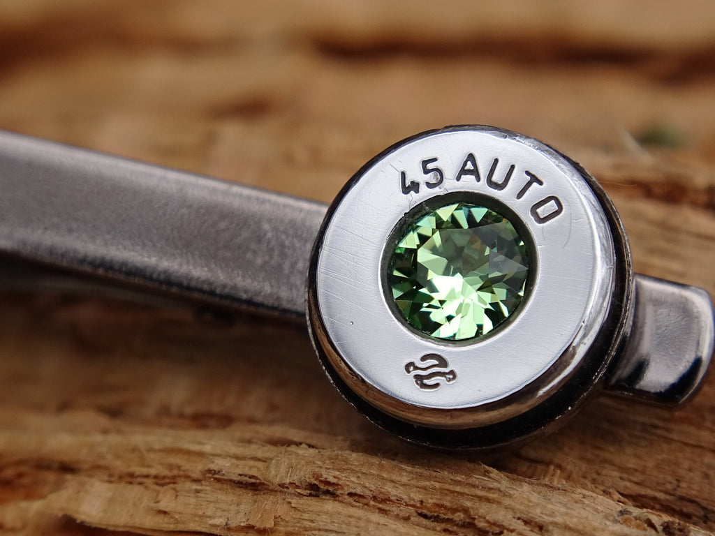 Bullet cufflinks high polished peridot __etsy:2821636095