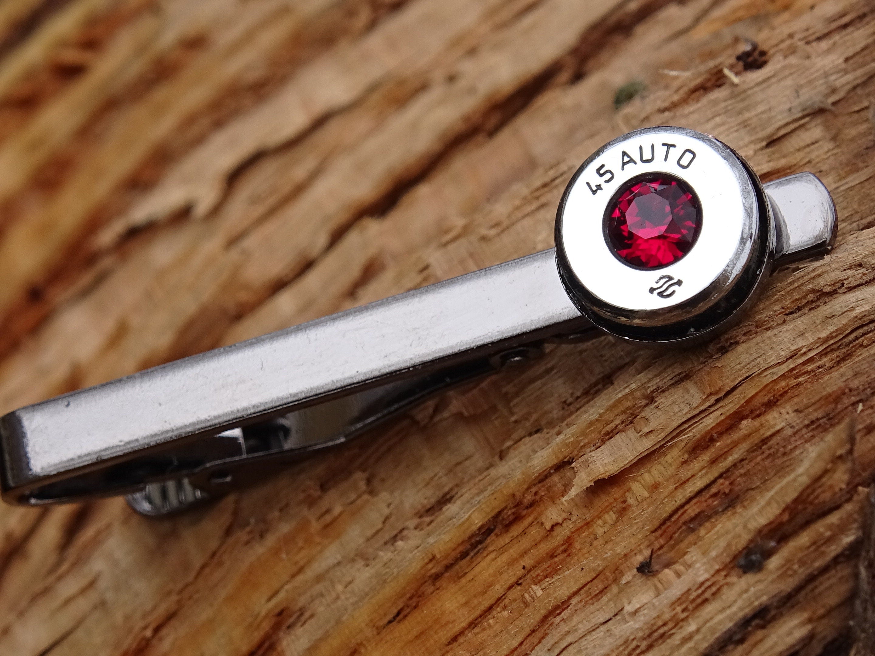 Bullet cufflinks high polished ruby __etsy:2821614159