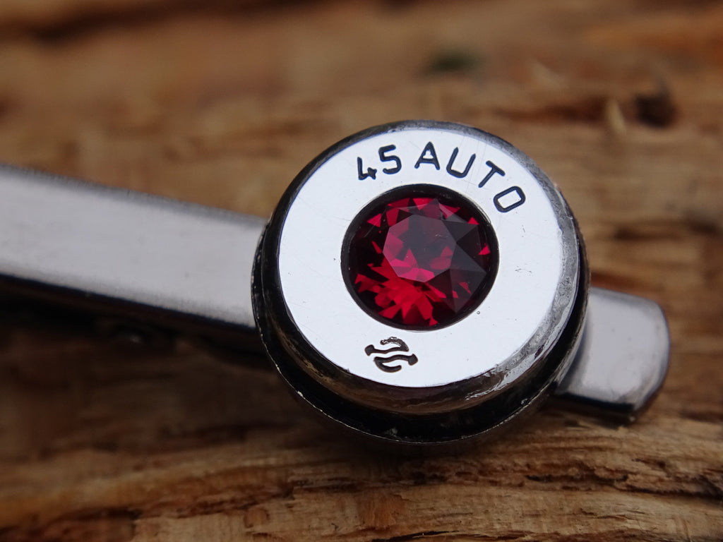 Bullet cufflinks high polished ruby __etsy:2821614473