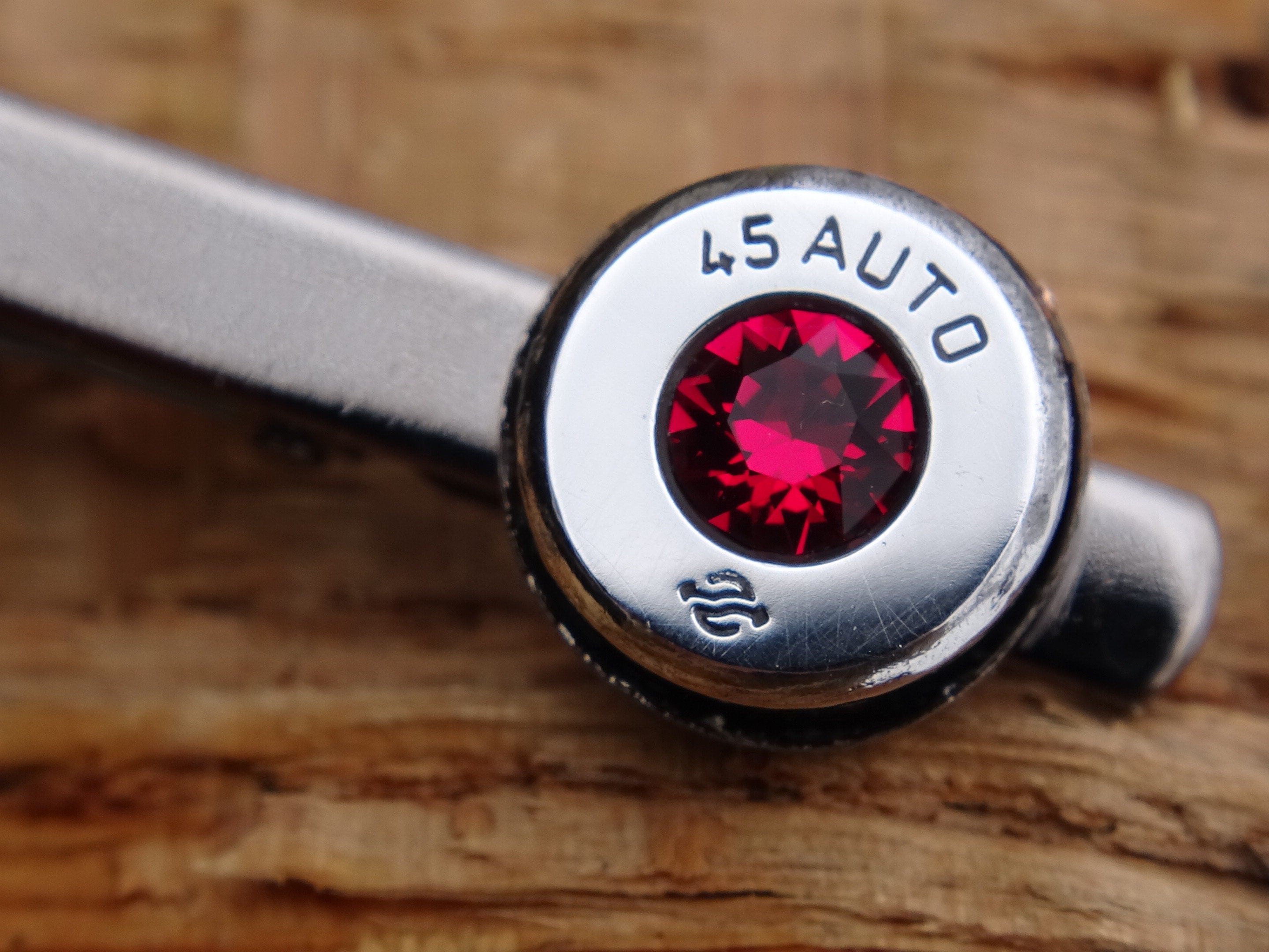 Bullet cufflinks high polished ruby __etsy:2821614603