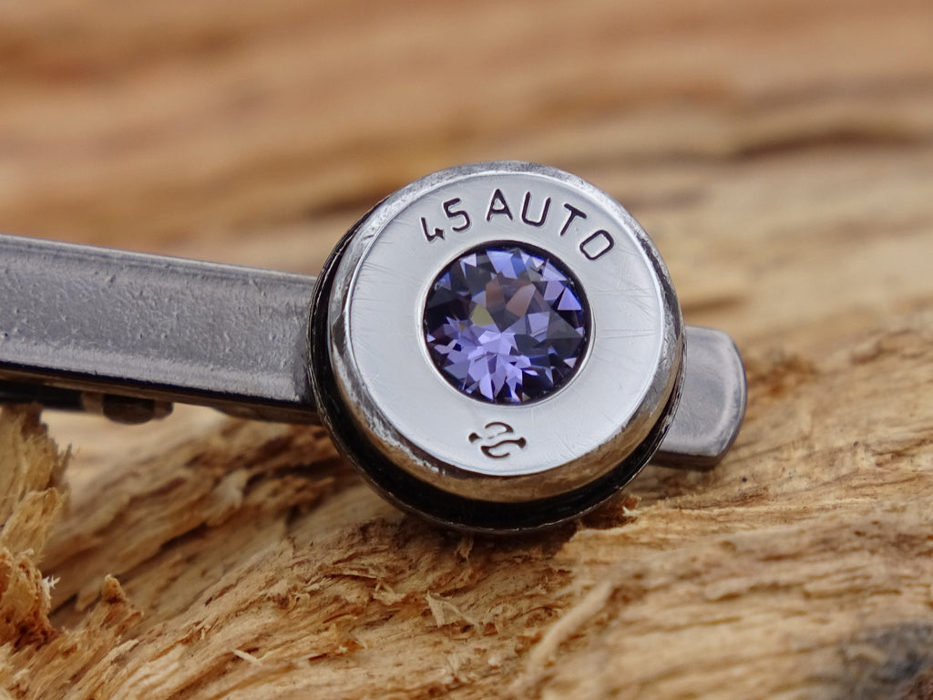 Bullet cufflinks high polished tanzanite __etsy:2821503821