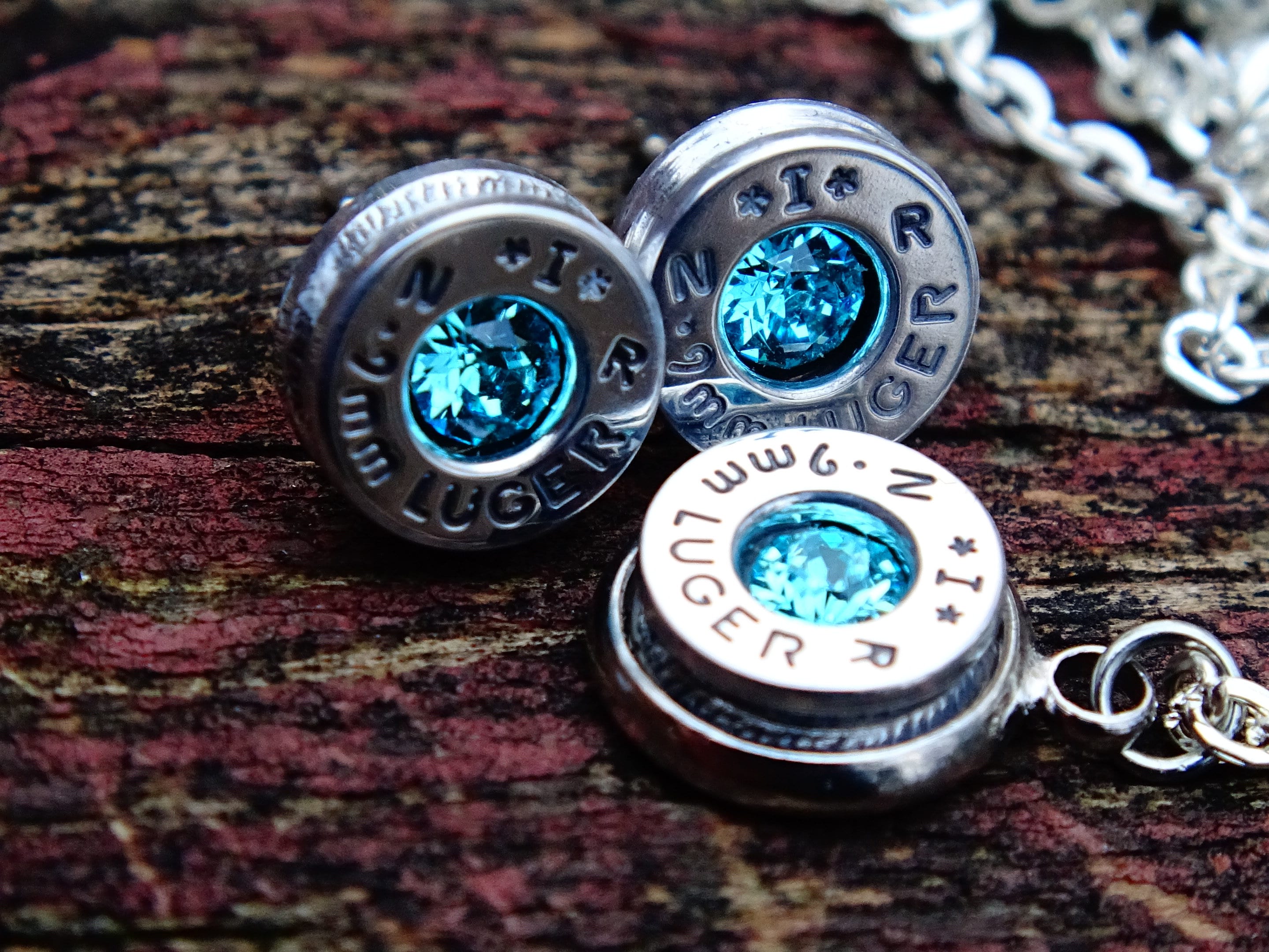 Bullet earring & necklace __etsy:2292300239