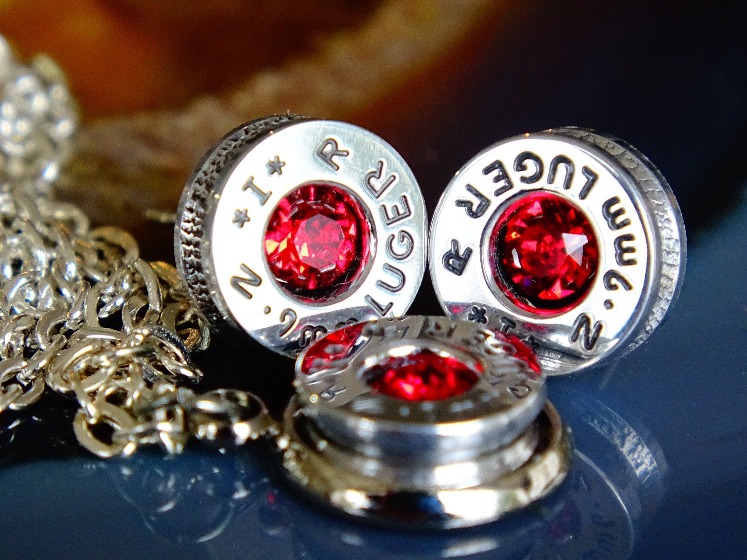 Bullet earring & necklace __etsy:2293351899