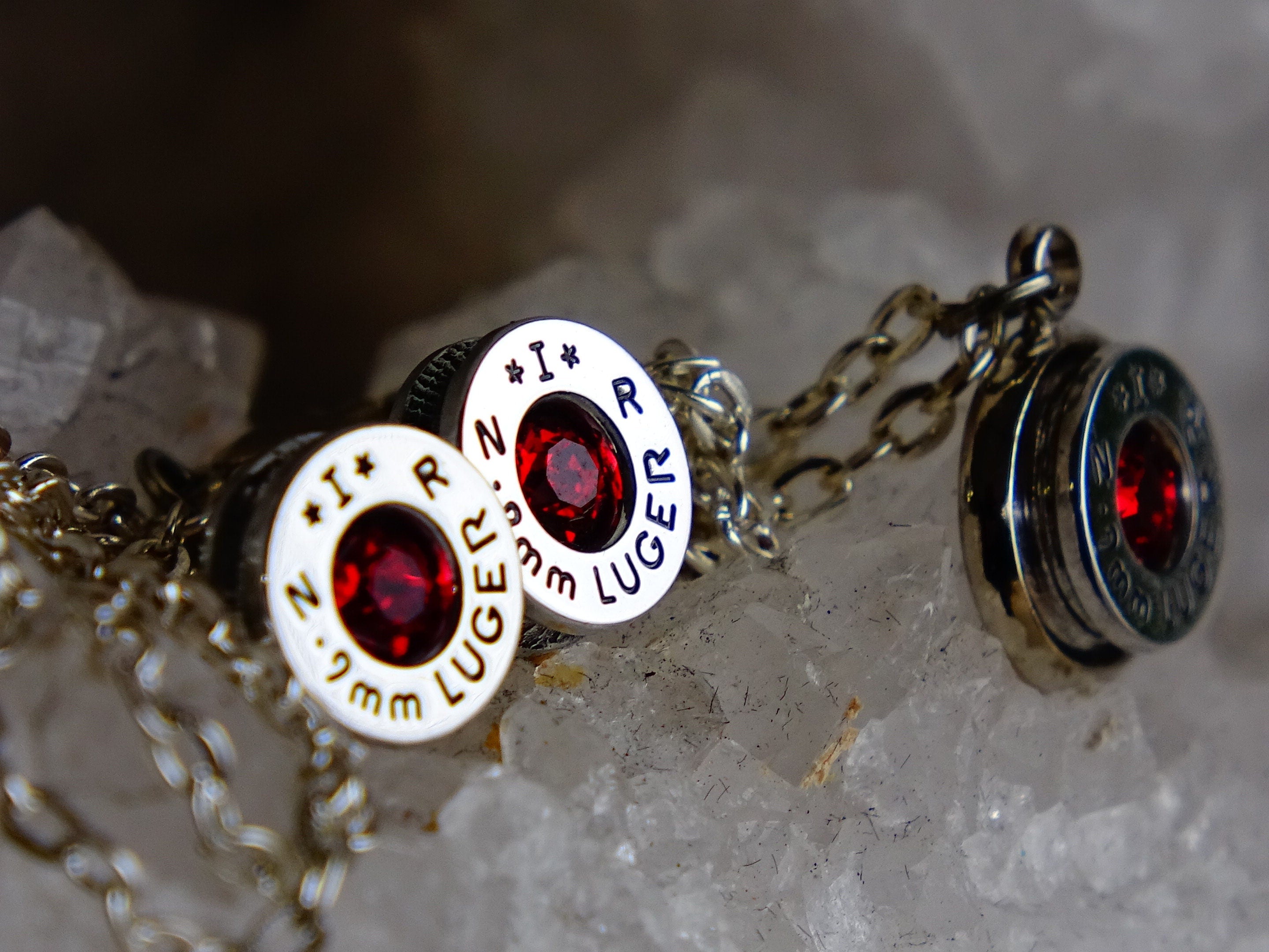 Bullet earring & necklace __etsy:2293352071