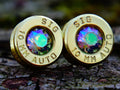 Bullet earrings alexandrite
