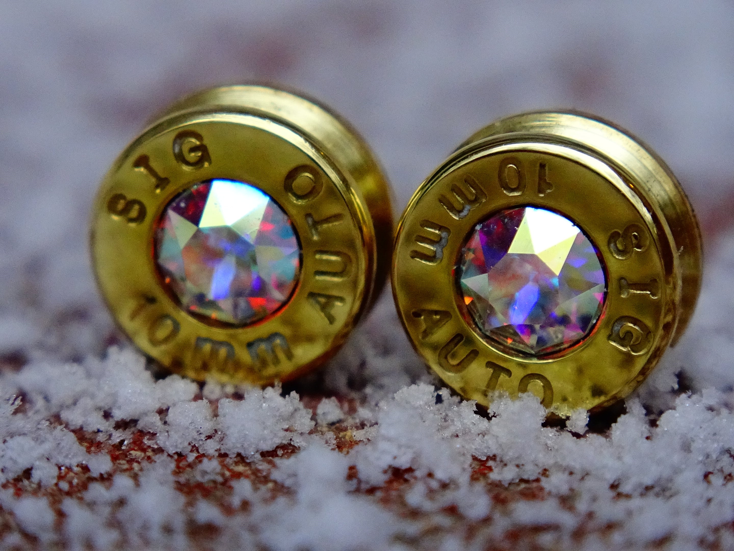 Bullet earrings 10mm