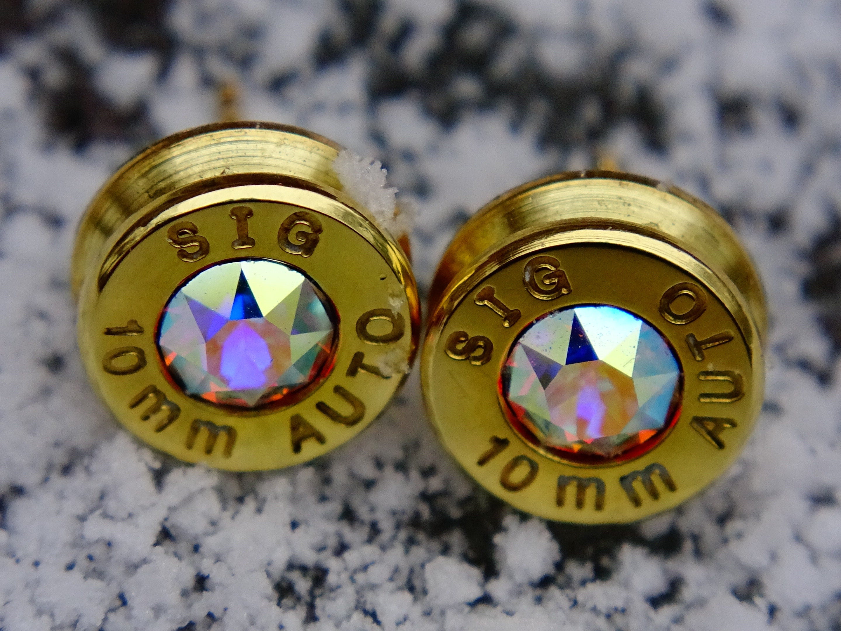 Bullet earrings 10mm