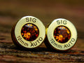 Bullet earrings topaz
