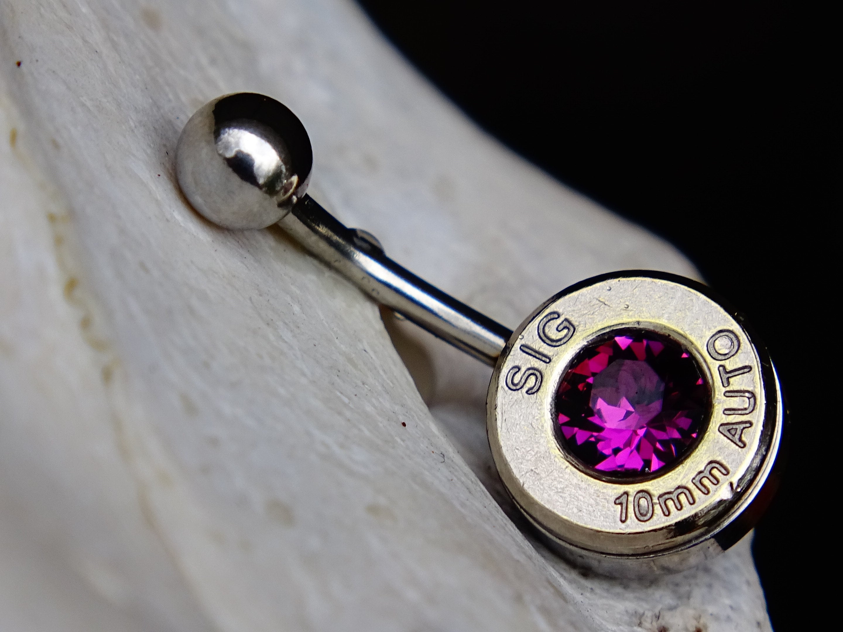 Bullet navel ring bullet earrings bullet body jewelry bullet necklace bullet charm