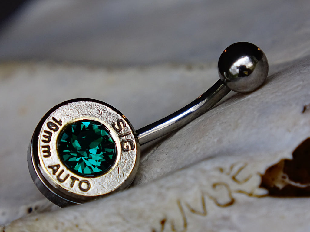 Bullet navel ring bullet earrings bullet body jewelry bullet necklace bullet charm