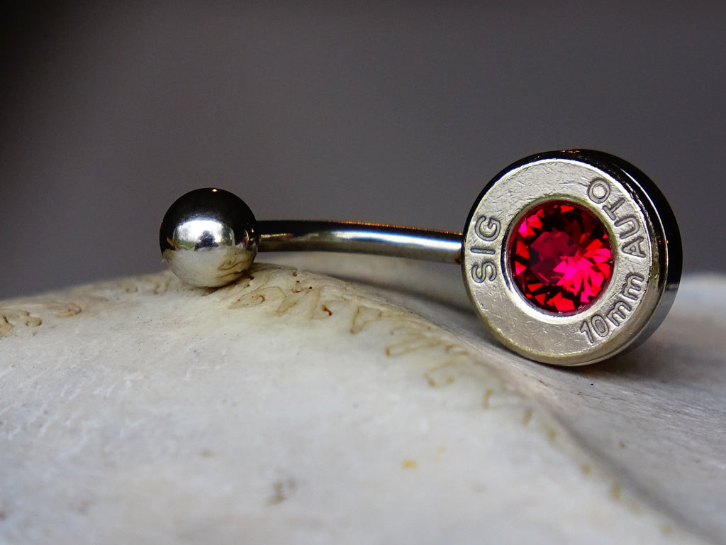Bullet navel ring bullet earrings bullet body jewelry bullet necklace bullet charm