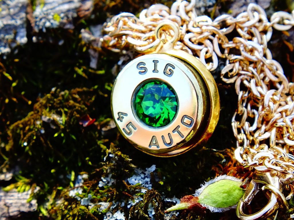 Bullet necklace 45 bright green