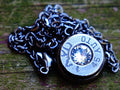 Bullet necklace gun metal clear __etsy:2336327531