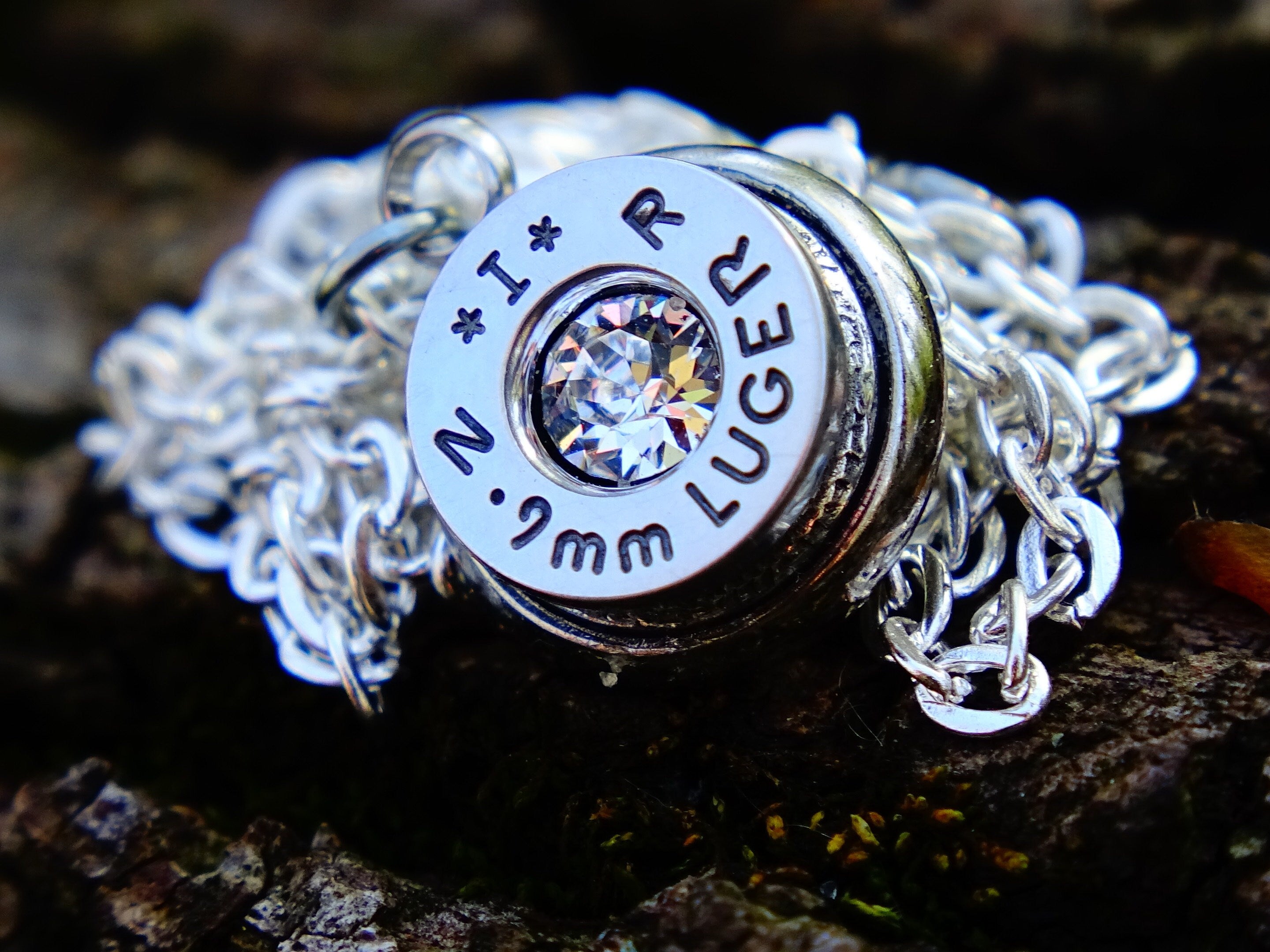 Bullet necklace 9mm clear __etsy:2342611307