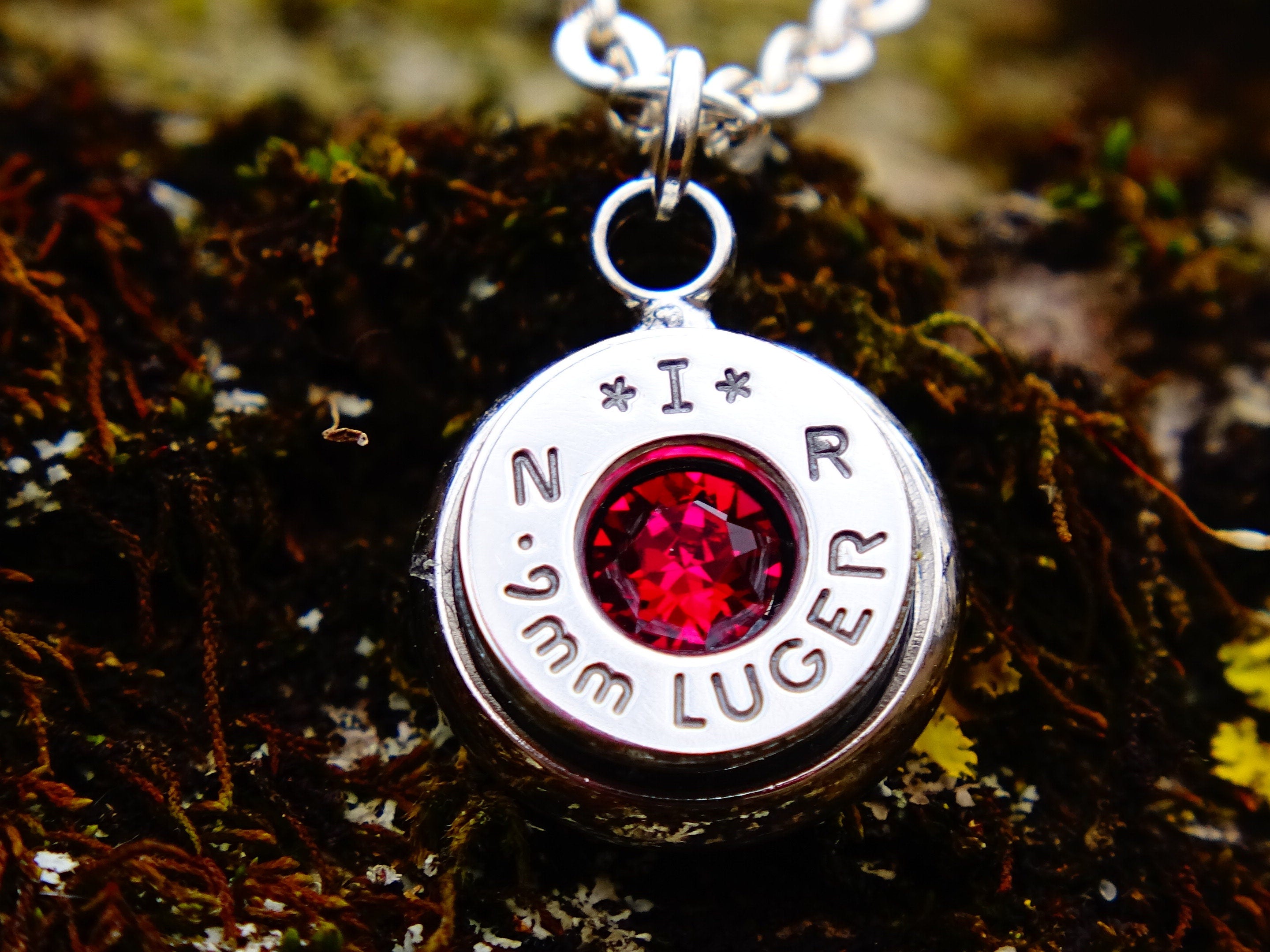 Bullet necklace ruby __etsy:2306445611