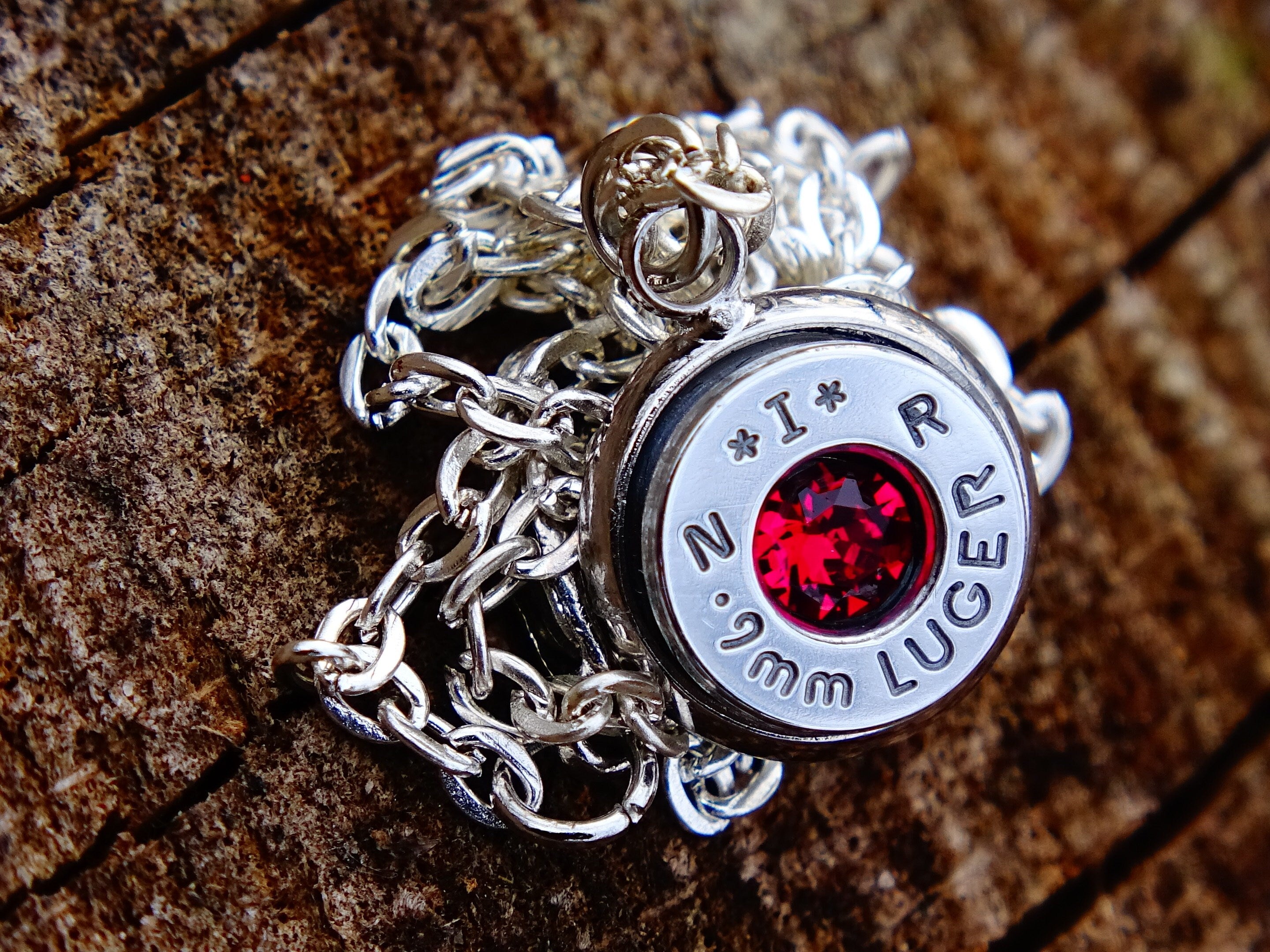 Bullet necklace ruby __etsy:2306445733