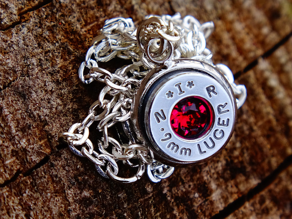 Bullet necklace ruby __etsy:2306445885