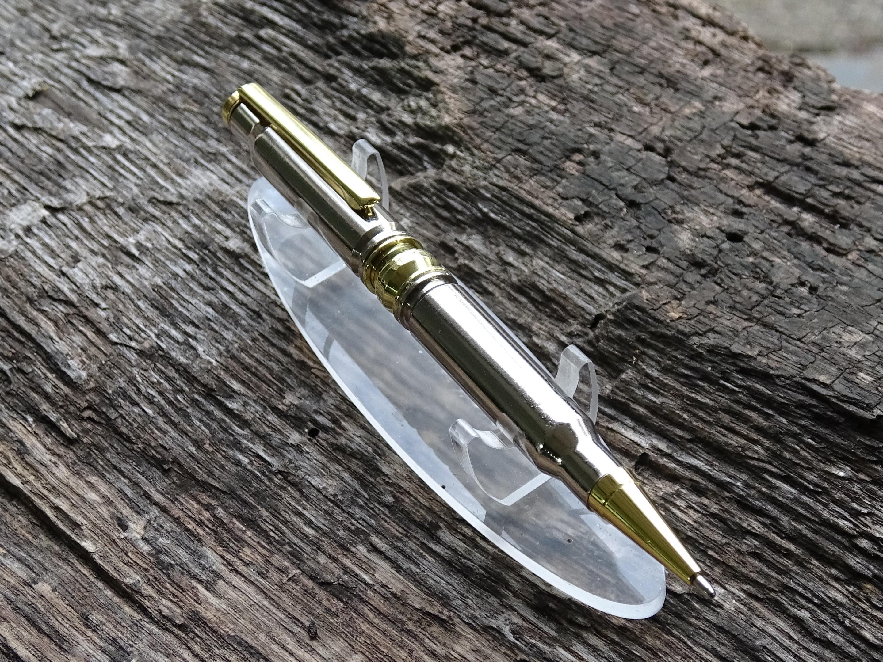 Bullet pen 308 Silver & brass