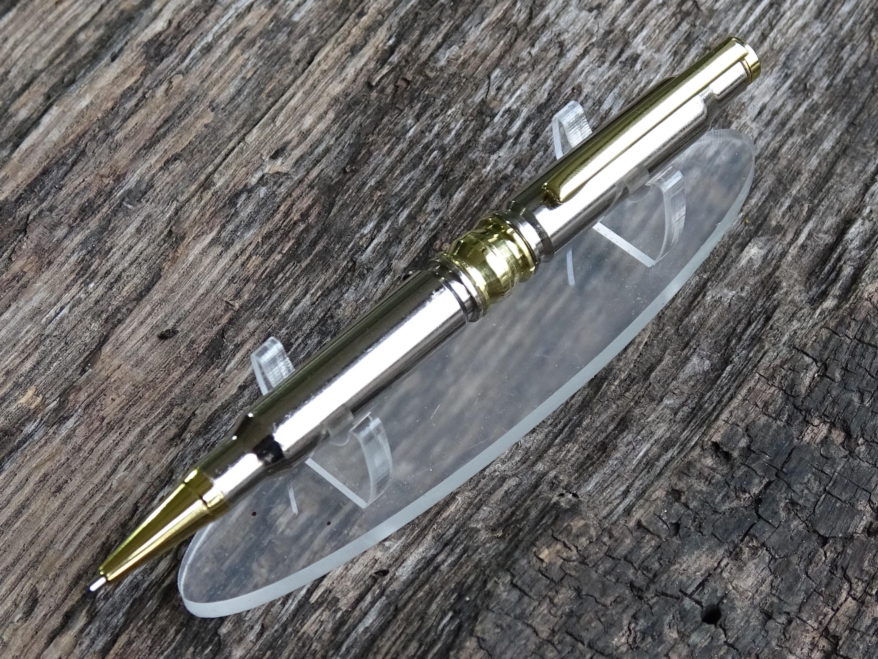 Bullet pen 308 Silver & brass