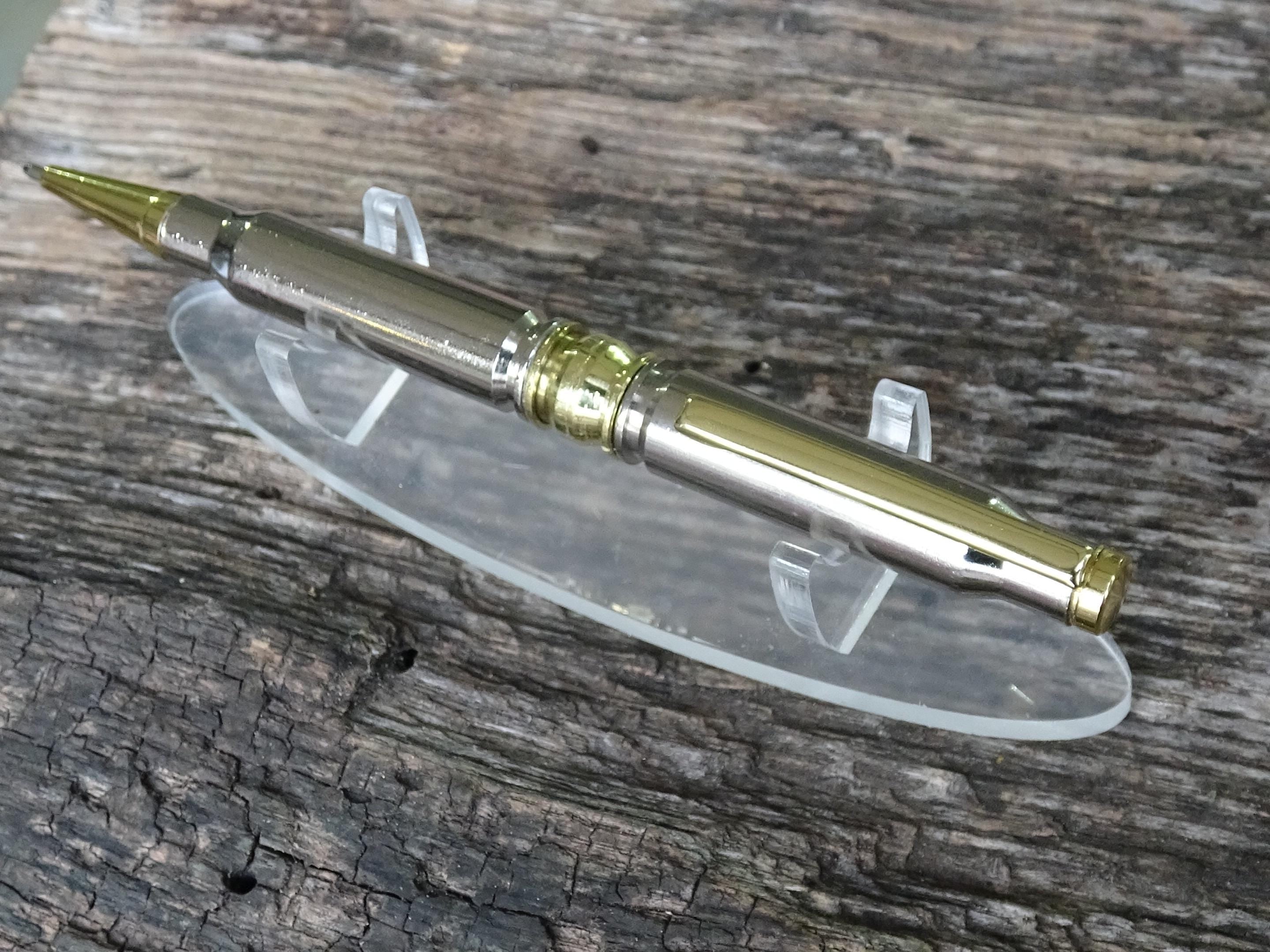 Bullet pen 308 Silver & brass