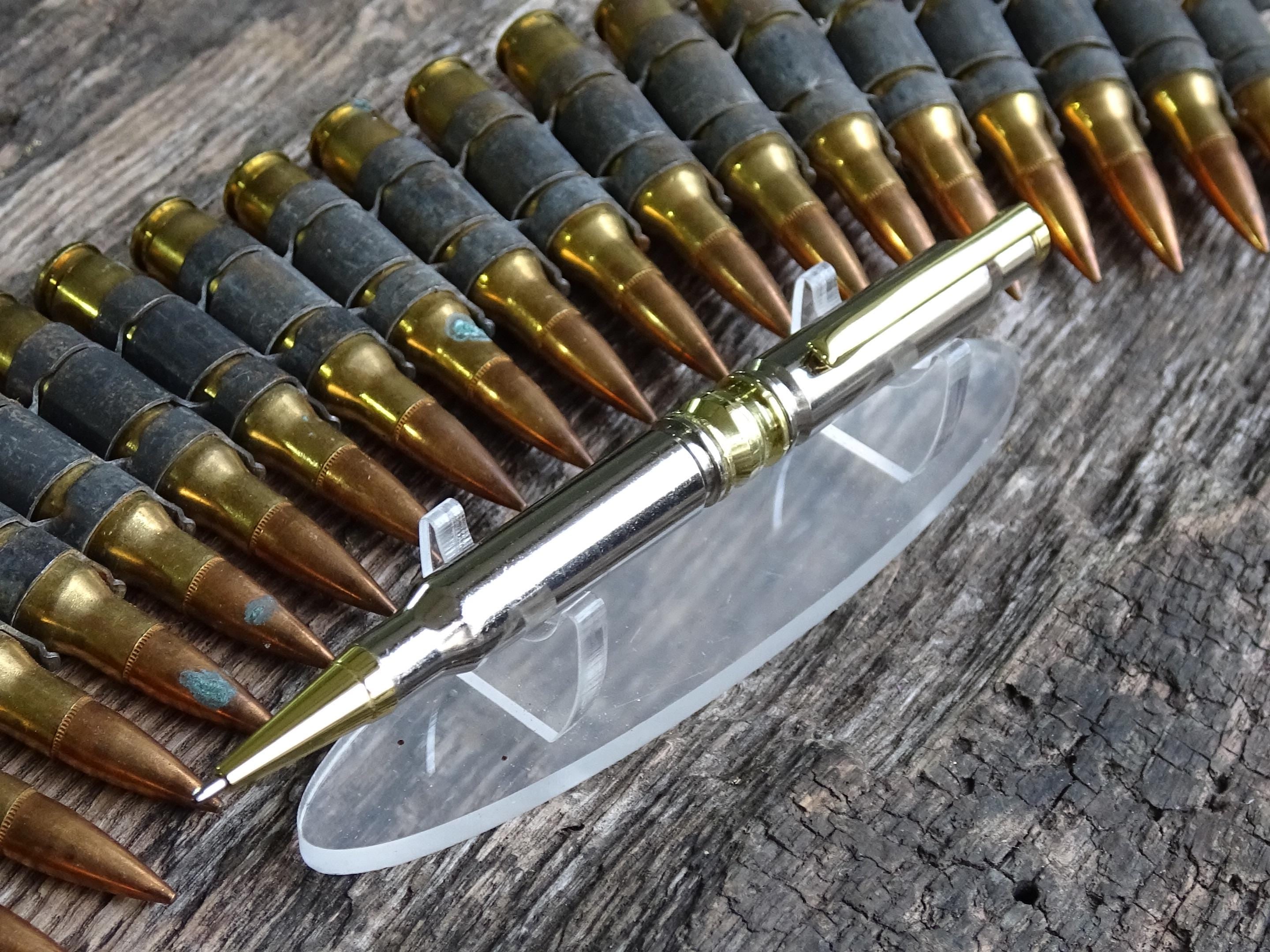 Bullet pen 308 Silver & brass