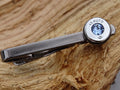 Bullet tie clip high polished light sapphire __etsy:2773669570