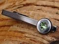 Bullet tie clip high polished peridot __etsy:2773956038