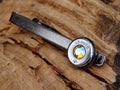 Bullet tie clip high polished topaz shimmer __etsy:2774024136