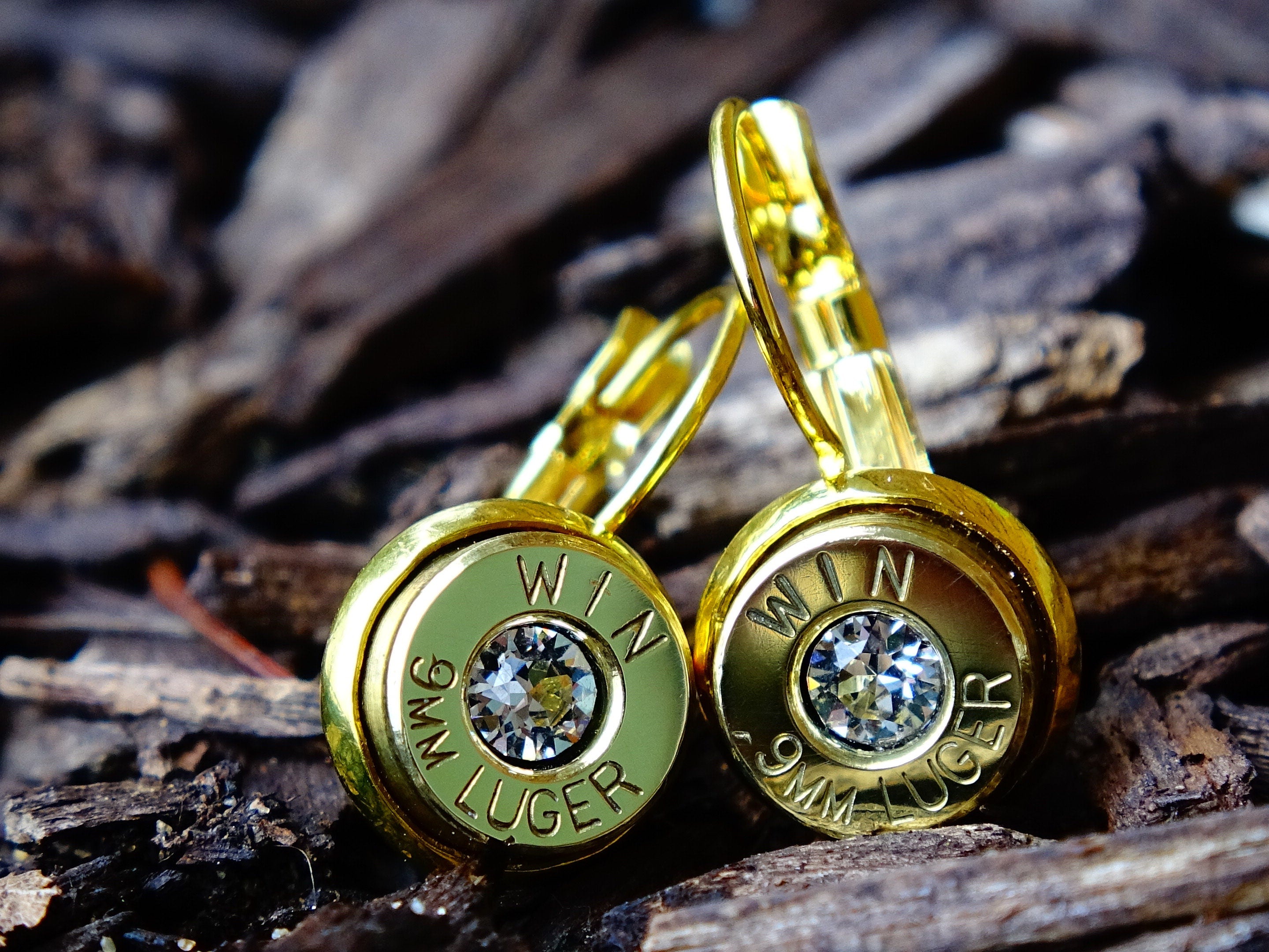 Dangle bullet earrings __etsy:2300618901