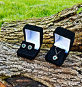 Earring 9mm & Pendant 9mm Bullet jewelry Swarovski stone Set __etsy:1892826254