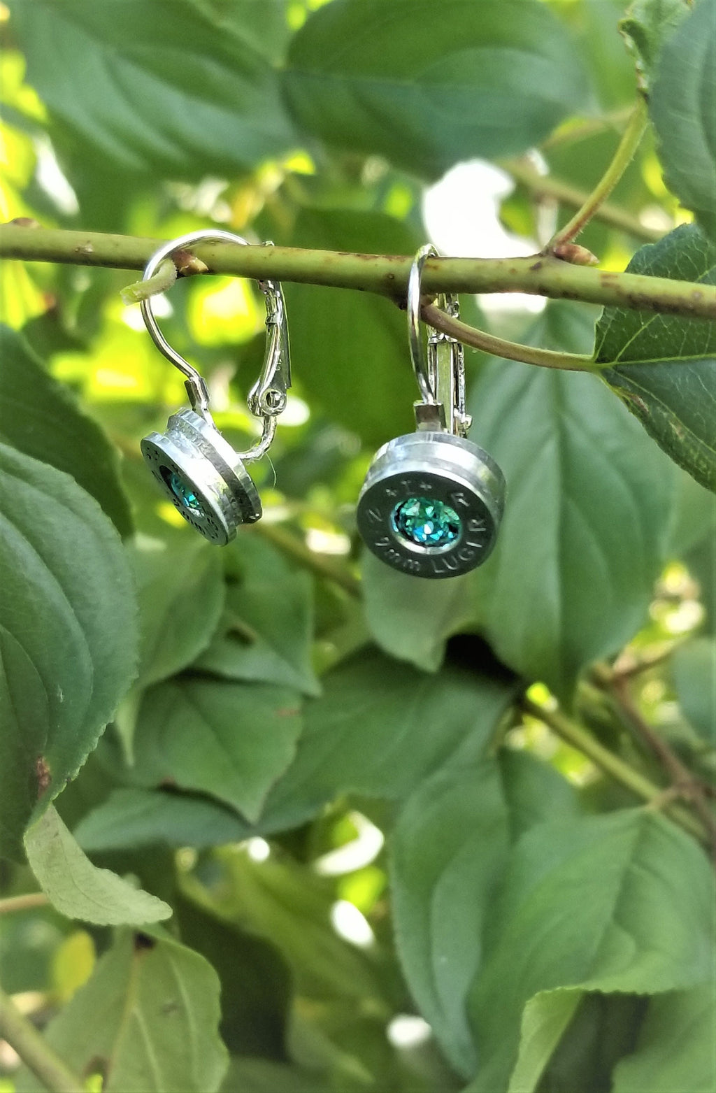 Earrings aqua marine bullet __etsy:1923954234