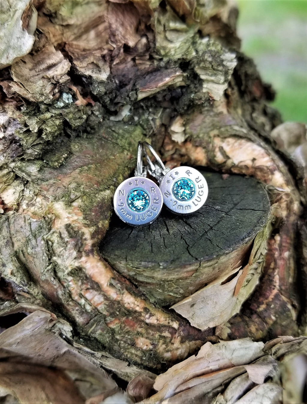 Earrings aqua marine bullet __etsy:1923954560