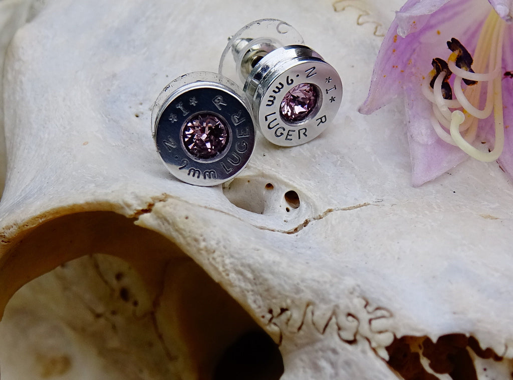Earrings bullet silver night __etsy:1993667899