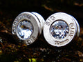 Earrings cubic zirconia bullet