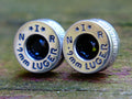 Earrings onyx bullet __etsy:2342999521