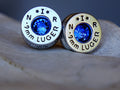 Earrings sapphire bullet __etsy:2295187808