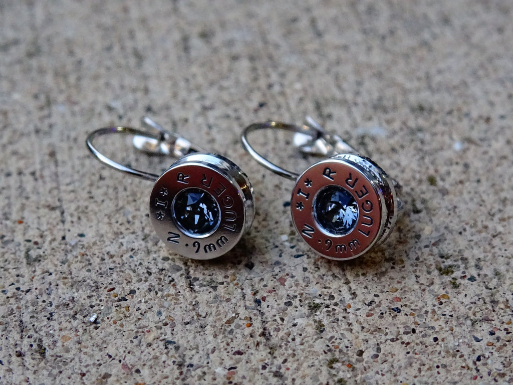 Earrings silver night bullet __etsy:2001133237